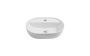 Lavabo vasque Nina 15 3/4 po blanc lustré