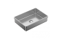 Lavabo semi-encastré Sanaga l 20 po en acier inoxydable