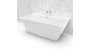 Baignoire autoportante murale Calla 63 I 2 places en acrylique blanc lustré