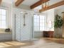 Porte de douche murale Marelia 3 Côtés pour base 48 po x 36 po