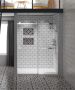 Porte de douche en alcôve Marelia 1 Côté pour base 60 po noire