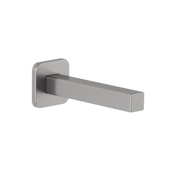 Bec de bain mural carré ½" cuivre «Slip fit» ou entrée d’eau mâle ½npt 3 po Nickel pur PVS
