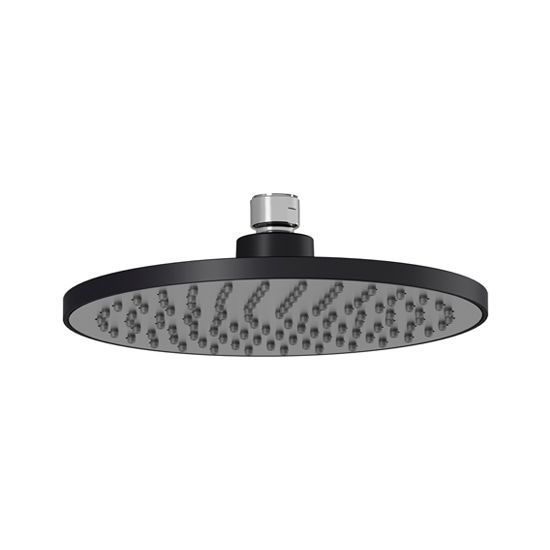 Tête de pluie ronde 7 Kontour 7/8 po Noir et chrome