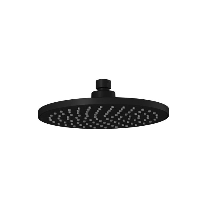 Tête de pluie ronde Basico de 200 mm (7 7/8 po) Noir mat