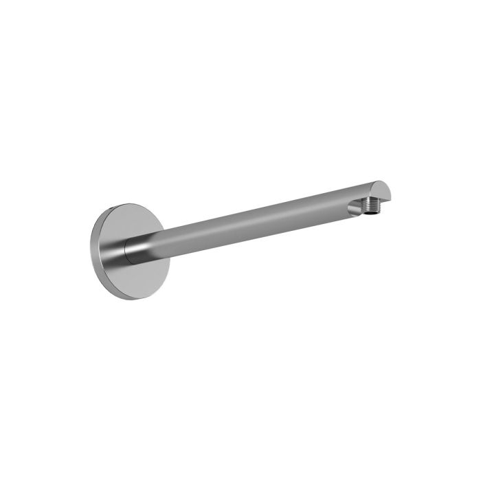 Premia Bras de douche mural 90° avec garniture ronde Moroka 16 po Chrome