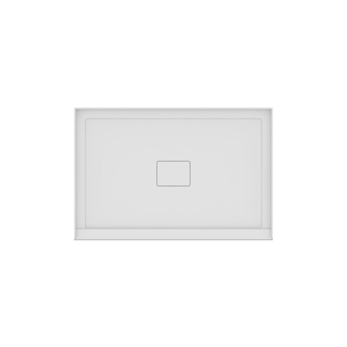 Base de douche Rouge 4832 blanche pour alcove en acrylique avec drain central