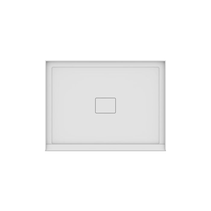 Base de douche Rouge 4836 blanche pour alcove en acrylique avec drain central
