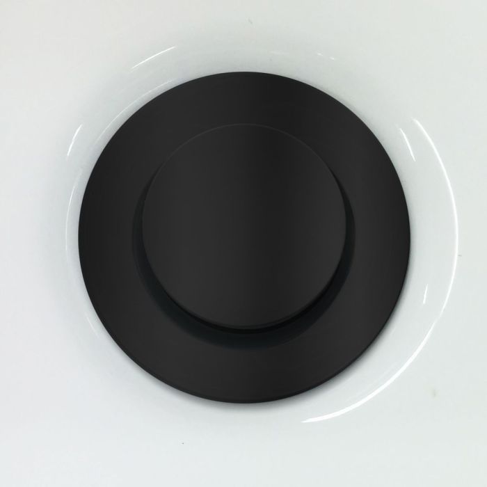 Drain à pression avec trop-plein Accent 1/4 po Noir mat