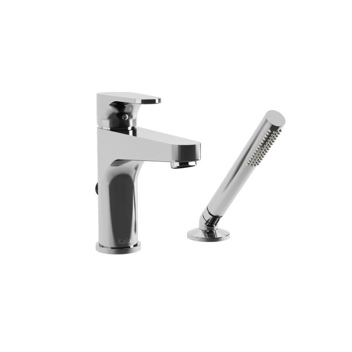 Robinet avec douchette pour baignoire Kontour Chrome