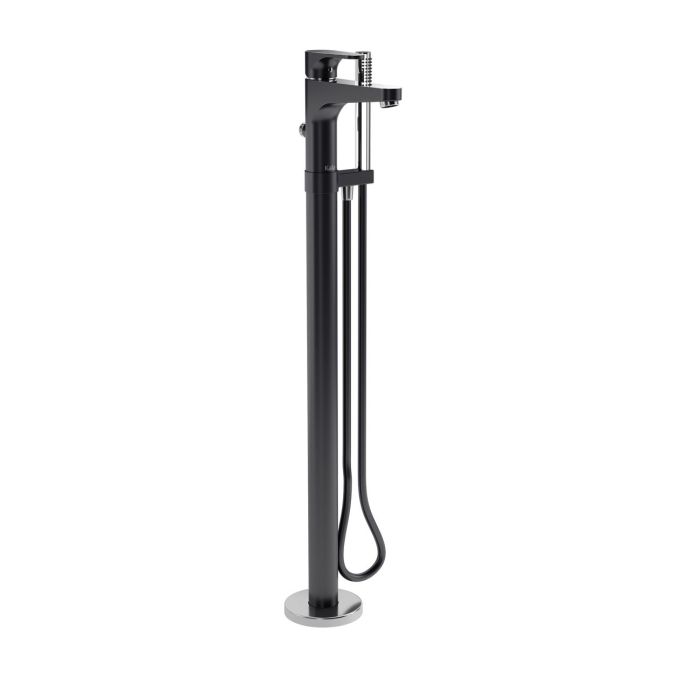 Robinet de bain avec douchette Kontour Noir et chrome