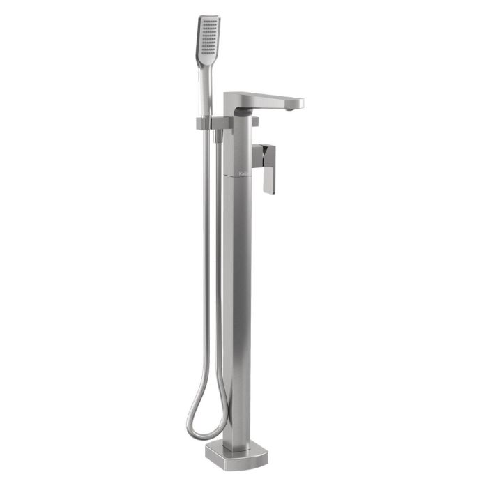 Robinet de bain avec douchette Grafik Nickel pur PVS