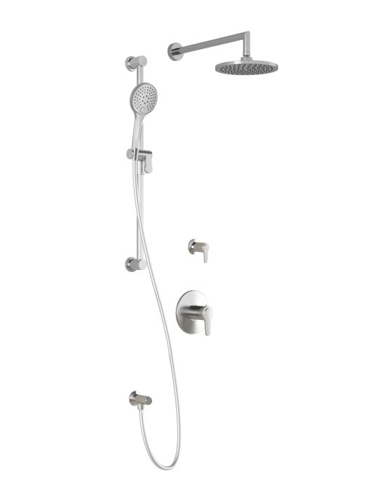 T2 Ensemble de douche (sans valve) Kontour 60 po Chrome