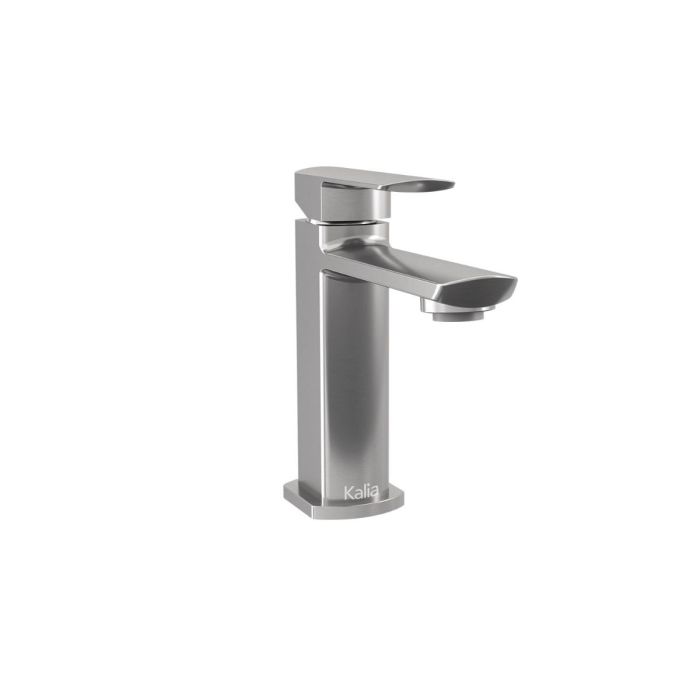 Robinet de lavabo monotrou sans drain Grafik Nickel pur PVS