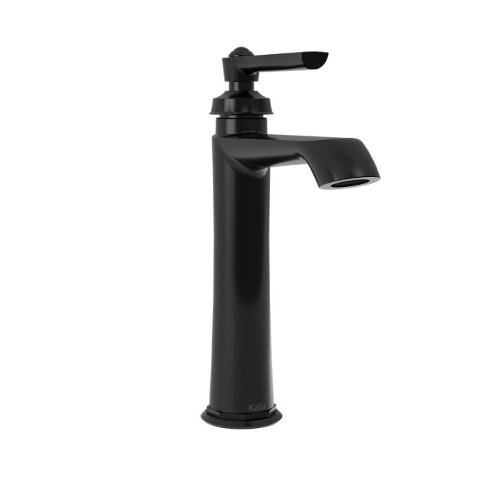 Grand robinet pour lavabo monotrou Rustik Noir