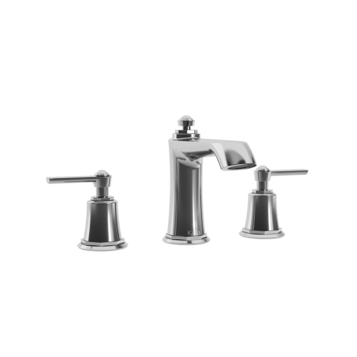 Robinet de lavabo 3 trous Rustik (sans drain) Chrome