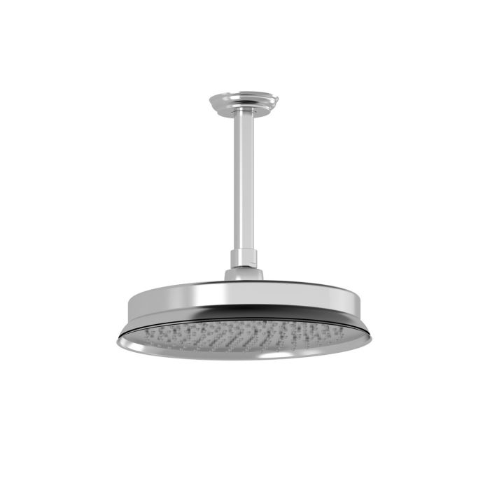 Rustik Tête de pluie ronde Accent 9 po Chrome