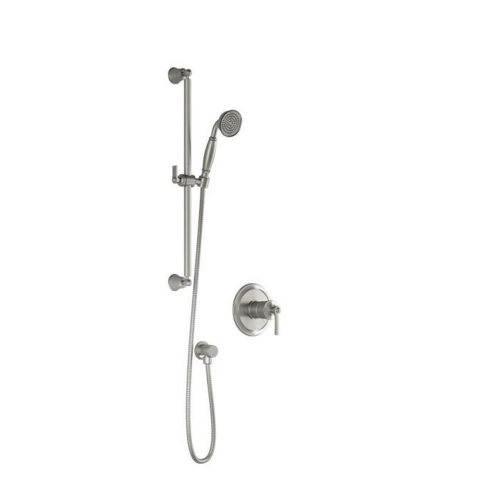 PB1 Ensemble de douche Rustik 60 po Nickel pur PVS