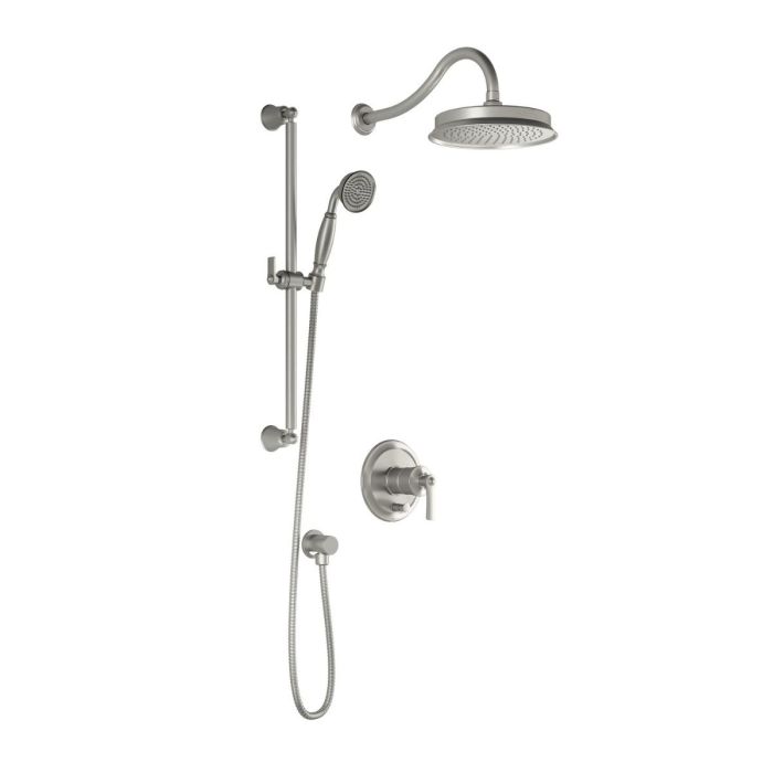 Pb4 Ensemble de douche Rustik 60 po Nickel pur PVS