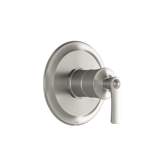 Valve de douche avec garniture Rustik 1/2 po Nickel pur PVS