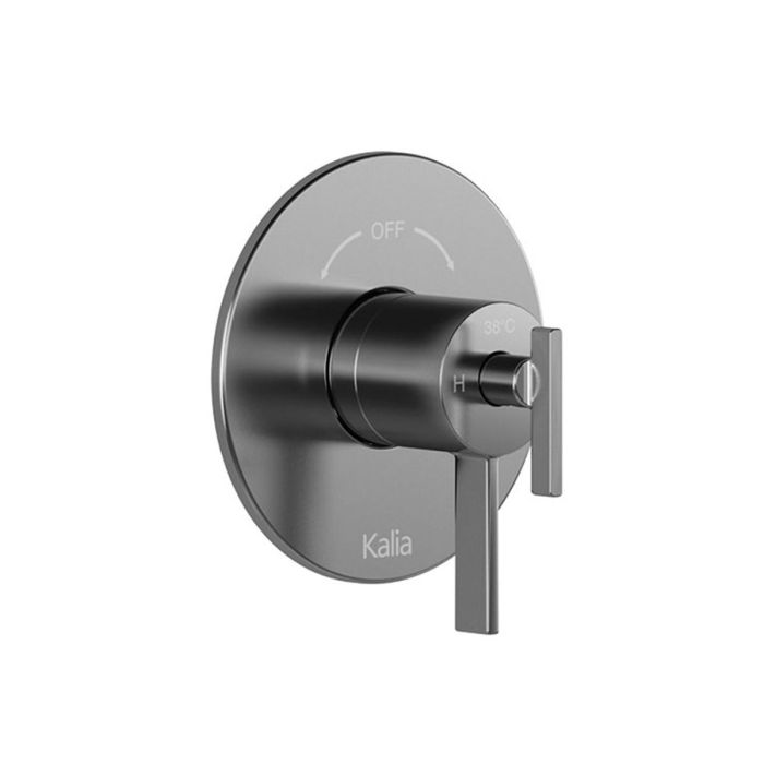 Valve coaxiale RoundOne 1/2 po de type Aquatonik avec sélecteur intégré 2 voies et finition Chrome