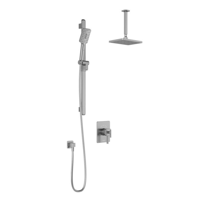 TCD1 Système de douche SquareOne (valves non-incluses) 60 po Chrome