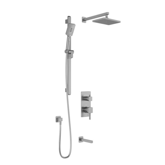 Td3 Ensemble de douche (valves non-incluses) SquareOne 60 po Chrome