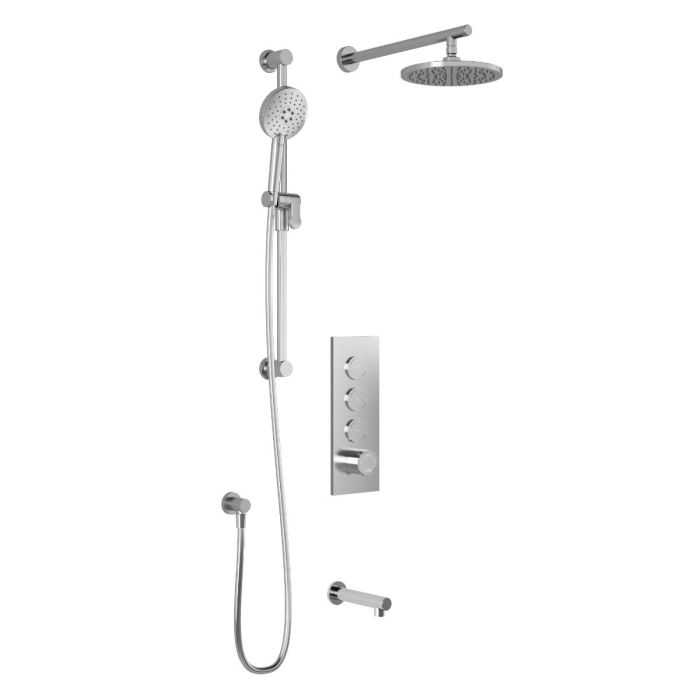 TB3 Ensemble de douche RoundOne (sans valve) 1/2 po Chrome