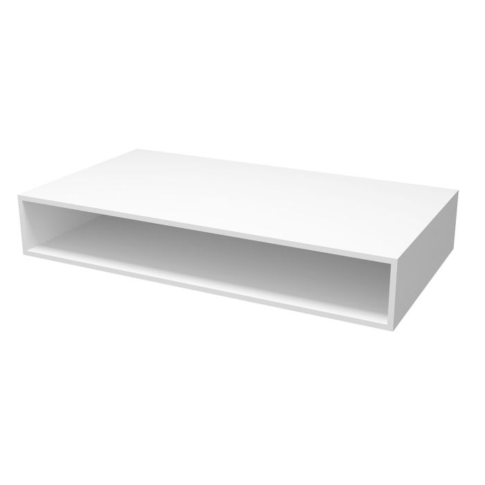 Comptoir mural 36 po x 20 po en blanc mat Comptoir ouvert