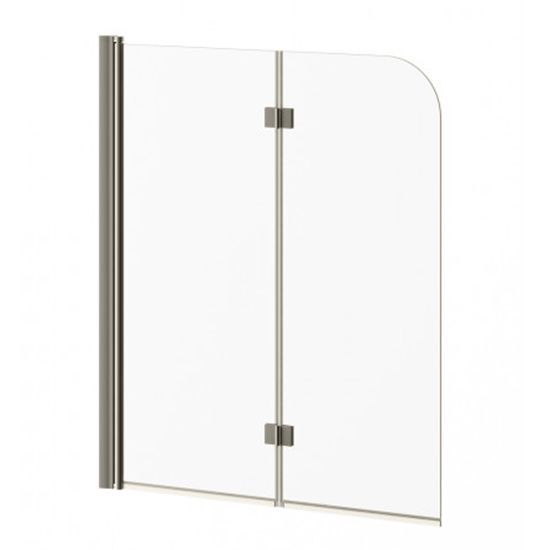 Écran de baignoire pivotant Flip 46 po x 56 po Nickel brossé