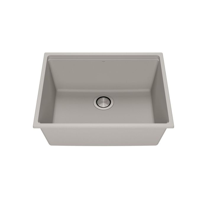 Évier de cuisine Bacia 25 po Sous-plan Granistone Gris galet
