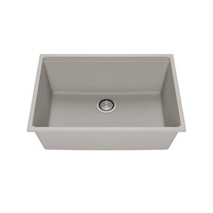 Évier de cuisine Bacia 27 po Sous-plan Granistone Gris galet