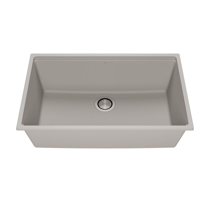 Évier de cuisine Bacia 31 po Sous-plan Granistone Gris galet