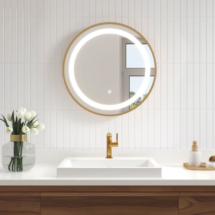 Miroir à éclairage Del pour salle de bains Effect 24 po