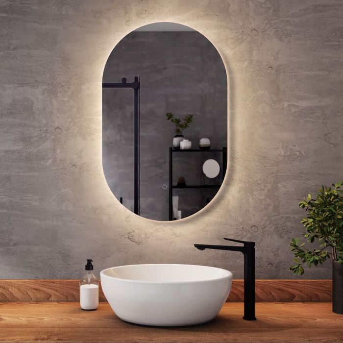Miroir à éclairage Del pour salle de bain Eclipse 20 po