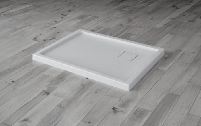 Base de douche avec cache drain rectangulaire au bout 66 po x 36 po Rectangulaire Pas De Brides