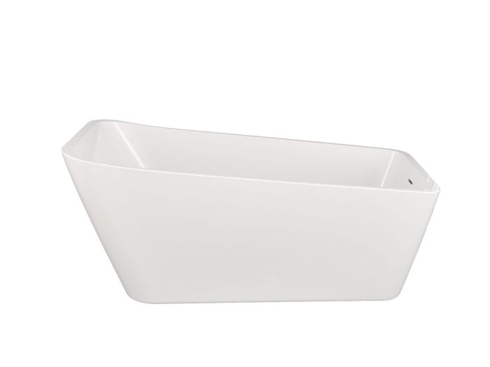 Baignoire autoportante Sikome 63 po avec Aéromassage blanc