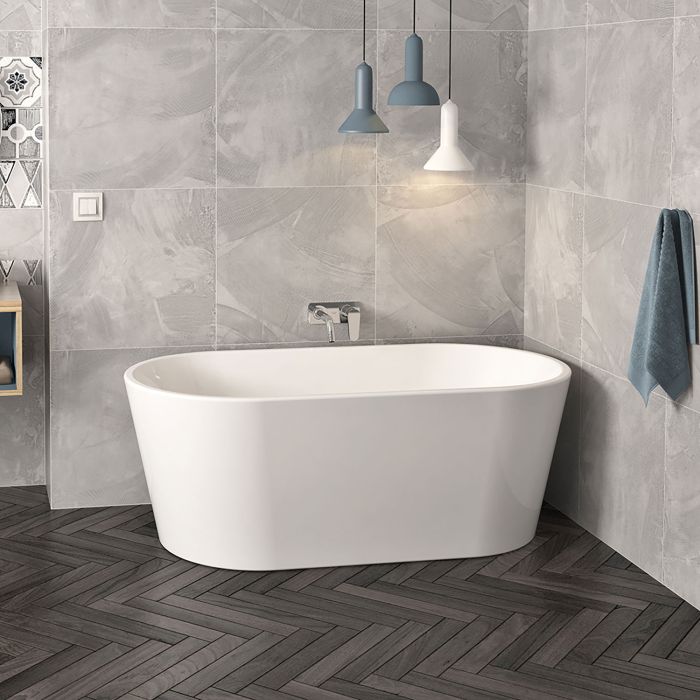 Baignoire autoportante Espa 54 po en acrylique blanc lustré