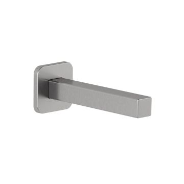 Bec de bain mural carré ½" cuivre «Slip fit» ou entrée d’eau mâle ½npt 3 po Nickel pur PVS