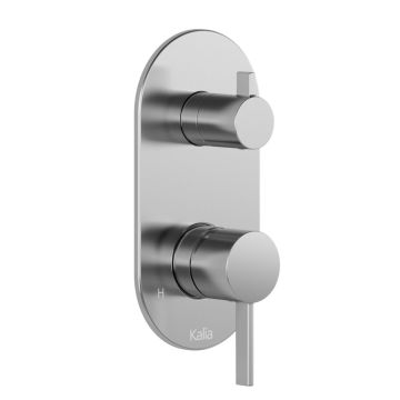 Finition pour valve à pression équilibrée Basico 1/2 po avec contrôle de volume et sélecteur 2 voies (cartouche incluse) Chrome