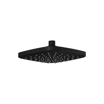 Tête de pluie carrée Sobrio de 195 mm (7 11/16 po) Noir mat