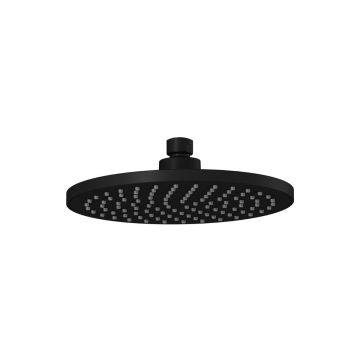 Tête de pluie ronde Basico de 200 mm (7 7/8 po) Noir mat