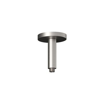 Premia Bras de douche vertical Moroka 6 po avec garniture ronde Nickel pur PVS