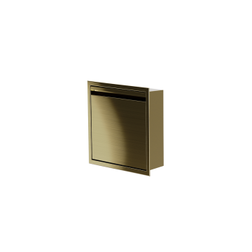 Niche de douche avec porte 12 po x 12 po PVD or