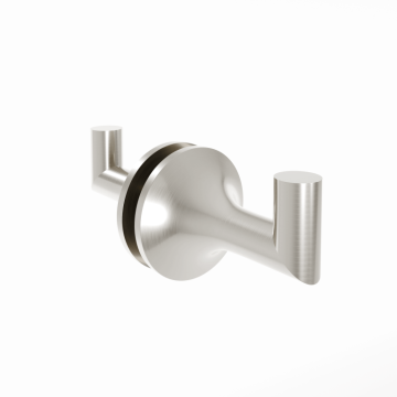 double Knob for Shower Door PARIS 1307502 nickel brossé