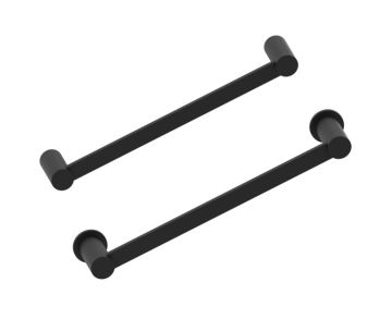 barre à serviette 12 po PORTO 137120 noir mat