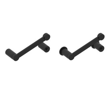 Pivot porte-papier hygiénique PORTO 137158 noir mat