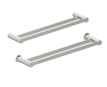 barre à serviette double 18 po PORTO 137182 nickel poli