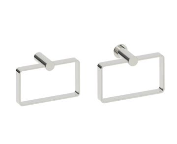 Square anneau porte-serviette PORTO 137464 nickel poli