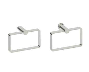 Square anneau porte-serviette PORTO 137464 nickel brossé