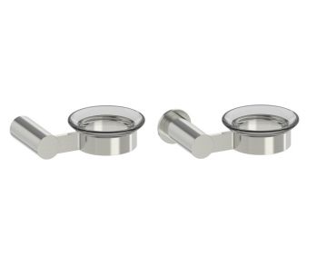 montage muraled porte-savon with Chrome Glass PORTO 137650 nickel brossé